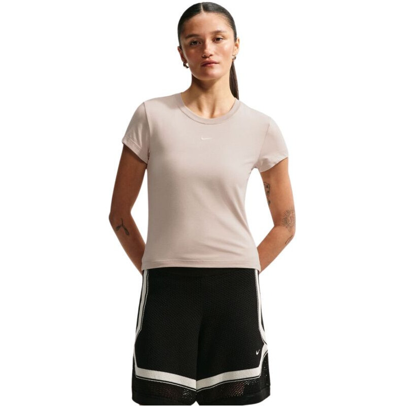 Dámské tričko Nike Sportswear Chill Knit, krémové, FV5508 236