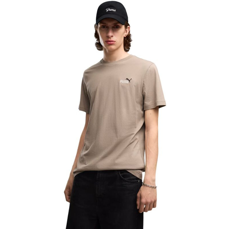 Pánské tričko Puma Graphics 2 Color Small No. 1 Logo Tee, béžové