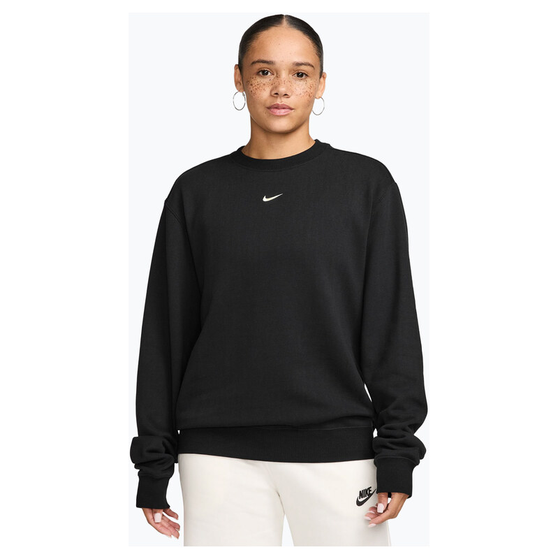 Dámská mikina Nike Studio Fleece Lightweight total black/sail