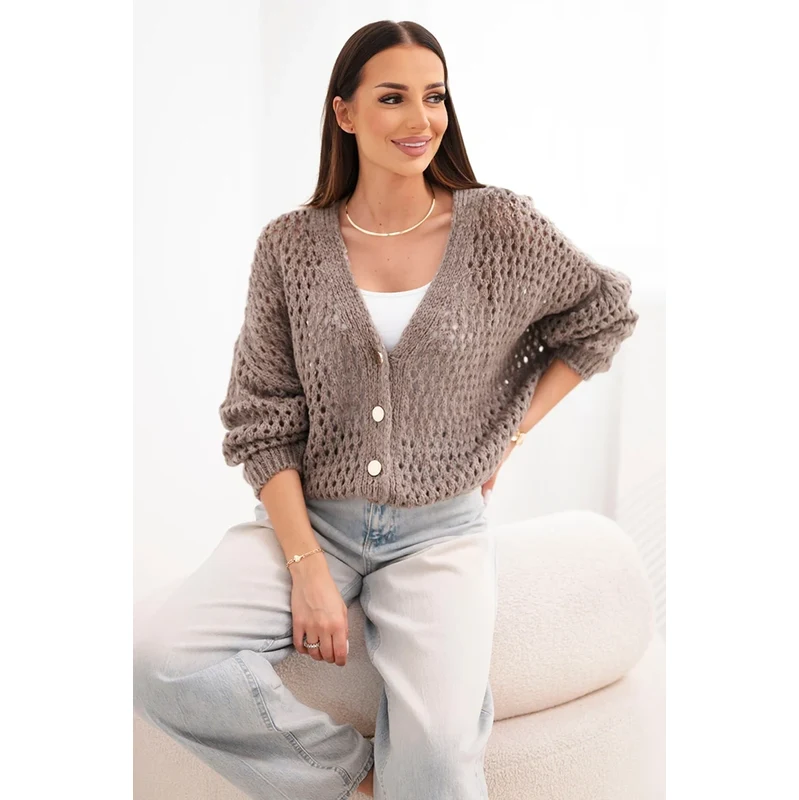Kesi Włoski Oversized dámský pletený cardigan