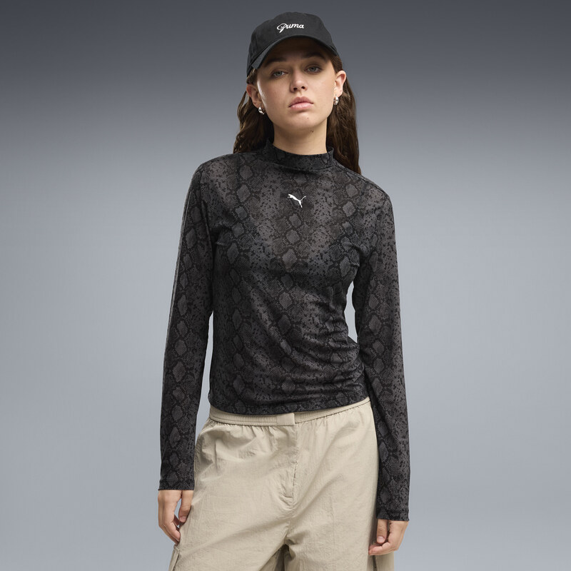 PUMA Snake Pack Printed Mesh Tee Women