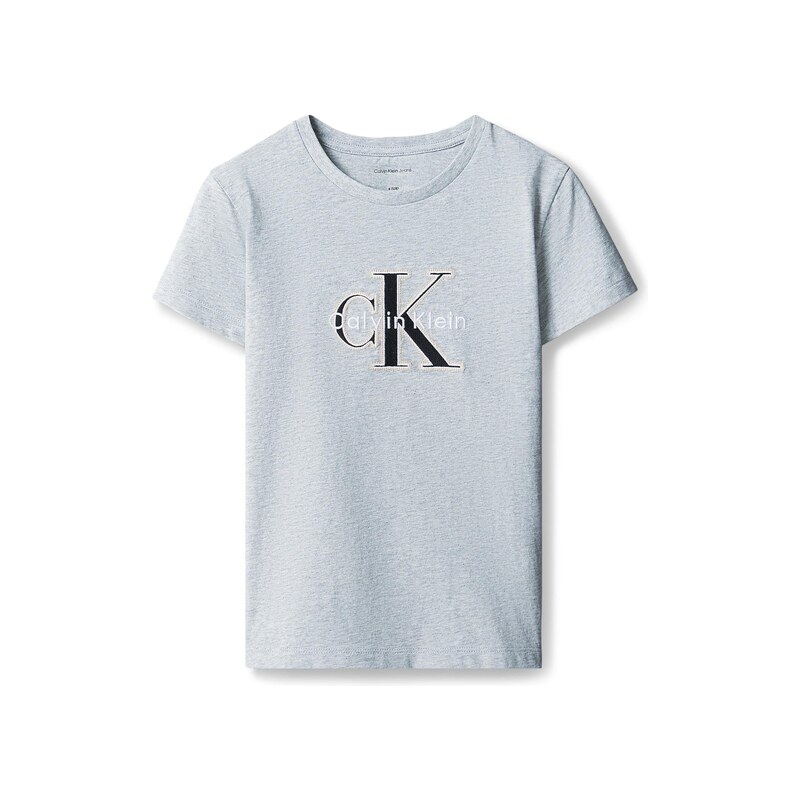 Calvin Klein Jeans Tričko šedá / černá / bílá