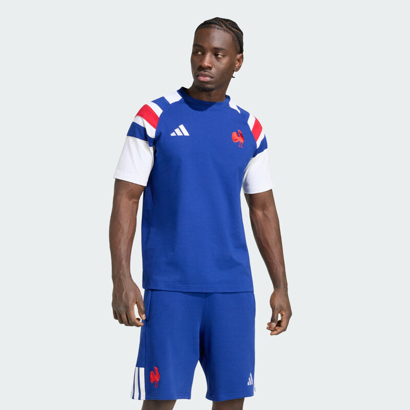 Adidas Pánské cestovní tričko France Rugby