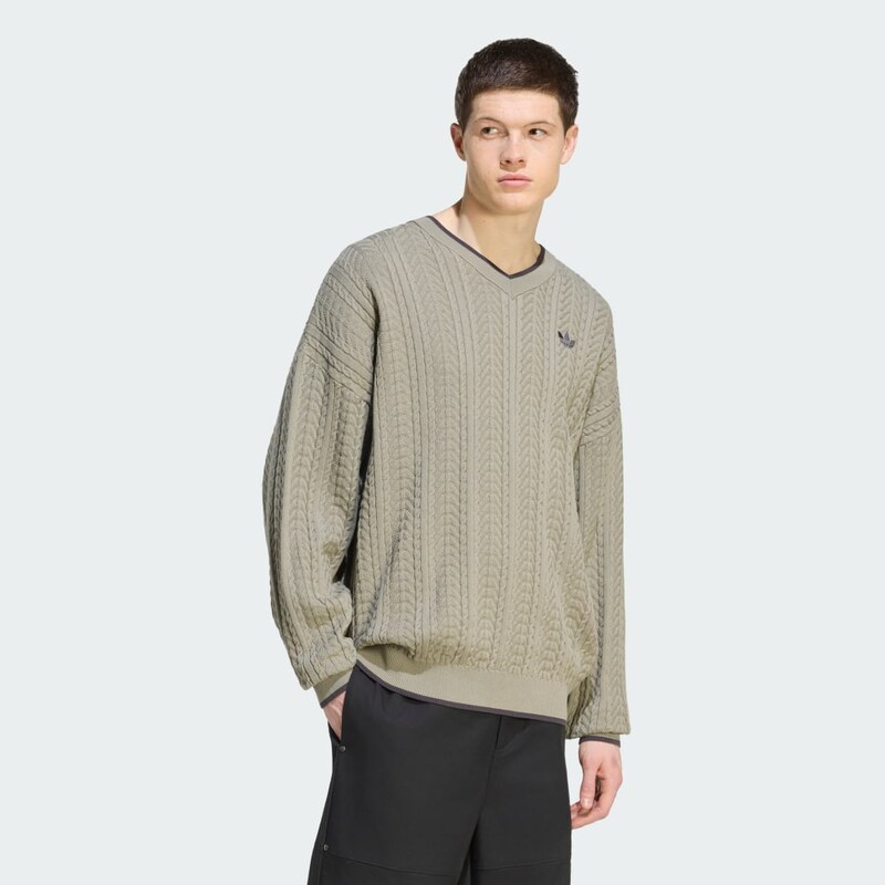 Adidas SVETR CABLE KNIT V-NECK
