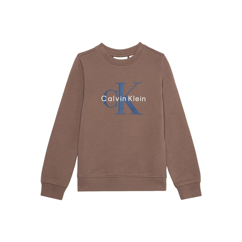 Calvin Klein Jeans Mikina námořnická modř / tmavě šedá / bílá
