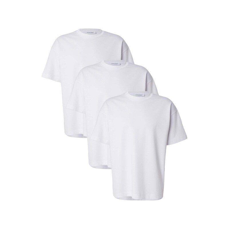 JACK & JONES Tričko JJEBARRON bílá