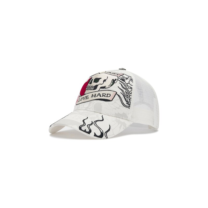 Ed Hardy Kšiltovka červená / černá / bílá