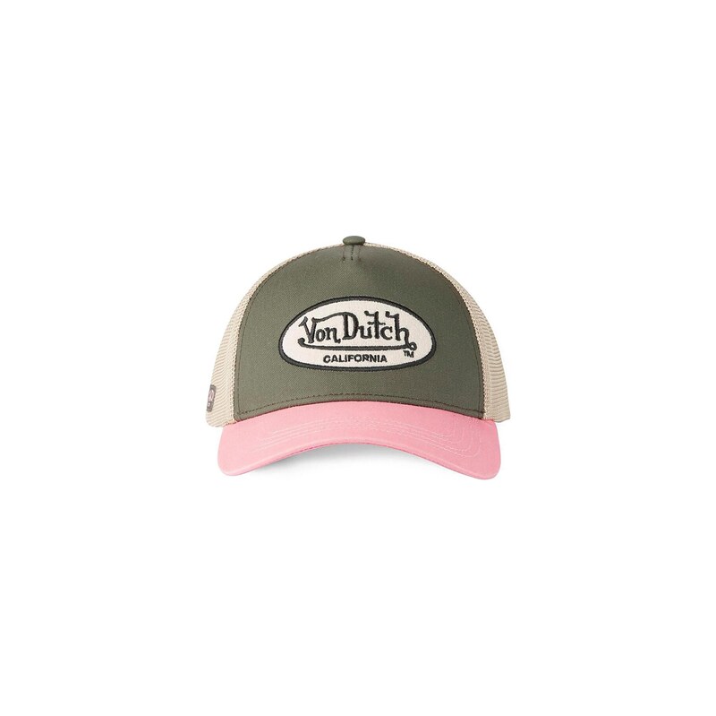 Von Dutch Kšiltovka Terry béžová / šedá / růžová