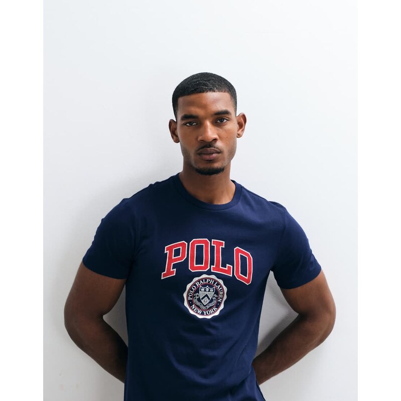 Polo Ralph Lauren heritage varsity print slim fit t-shirt in
