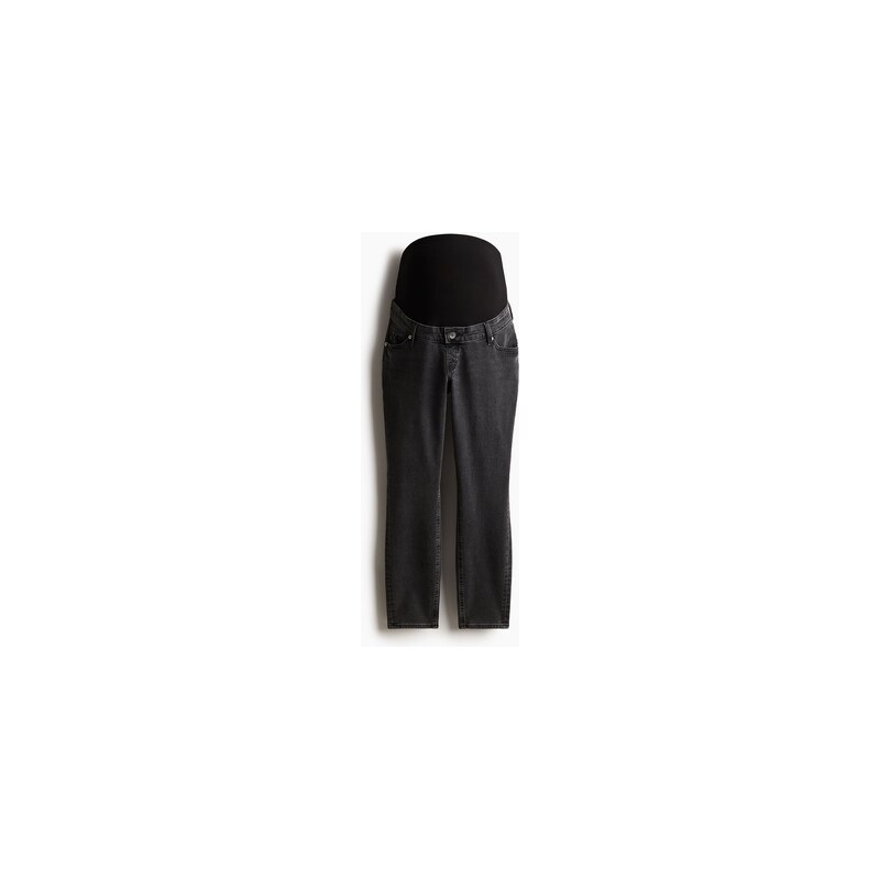 H&M - MAMA Slim Ankle Jeans - Tmavě Šedý Denim