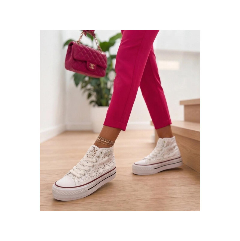 Tenisky na platformě model 230469 Solea