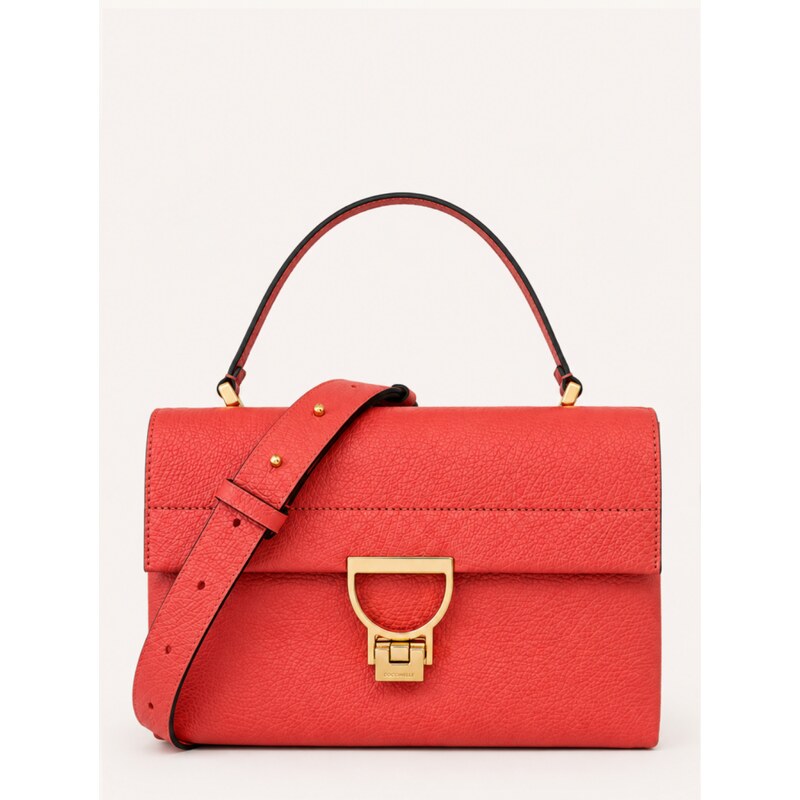 Coccinelle Arlettis Medium crossbody kabelka – grenadine red