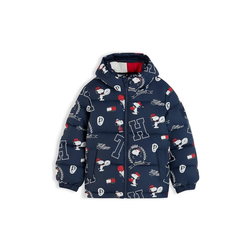 TOMMY HILFIGER Zimní bunda PEANUTS námořnická modř / červená /