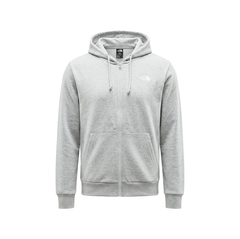 THE NORTH FACE Mikina EVOLUTION SIMPLE DOME světle šedá / bílá