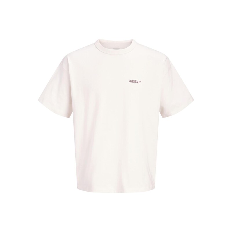 JACK & JONES Tričko JORFREDERIKSBERG cyclam / bílá