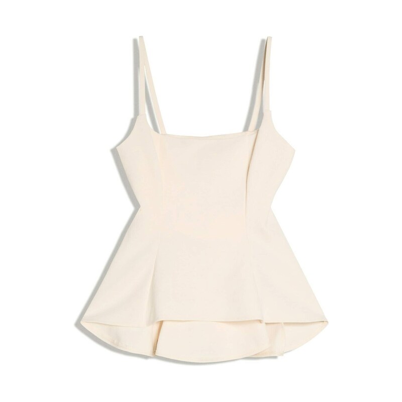 Bershka Top krémová
