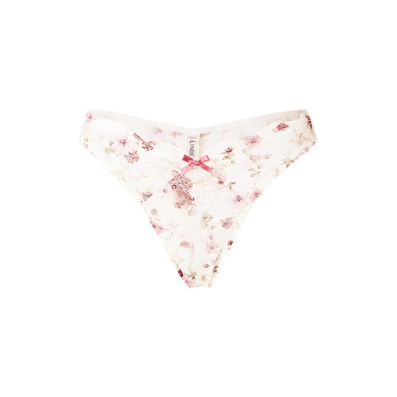Lindex Tanga Valerie khaki / magenta / růže / bílá