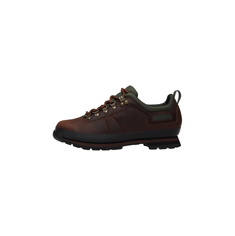 TIMBERLAND Sportovní šněrovací boty tmavě hnědá / tmavě zelená /