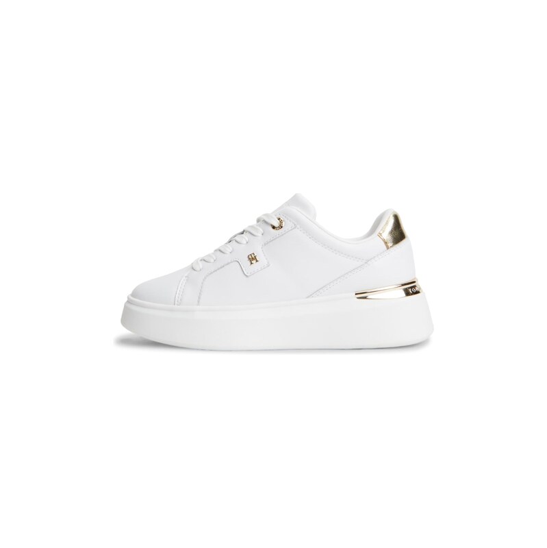 TOMMY HILFIGER Tenisky CHIC zlatá / bílá