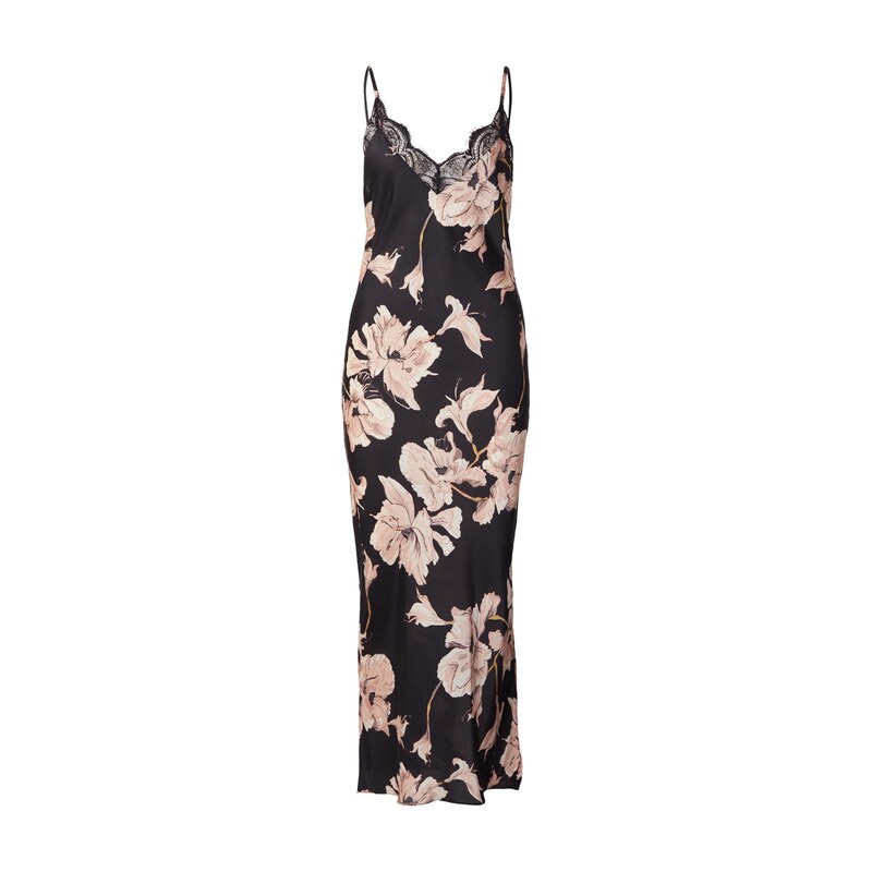 Hunkemöller Negližé pudrová / černá / bílá