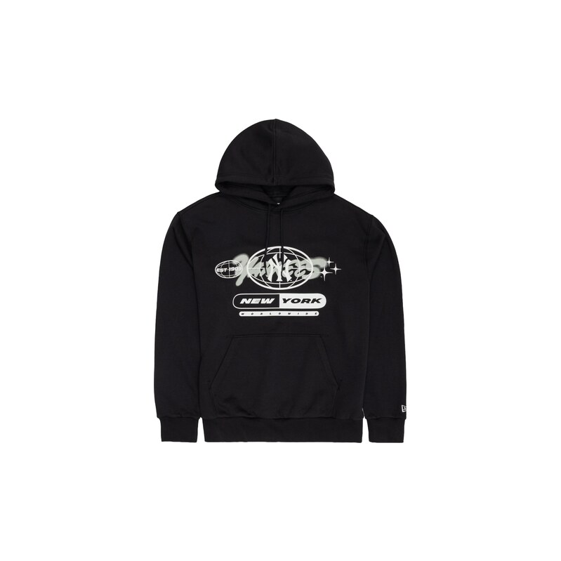 NEW ERA Mikina NEYYAN kouřově šedá / černá / bílá