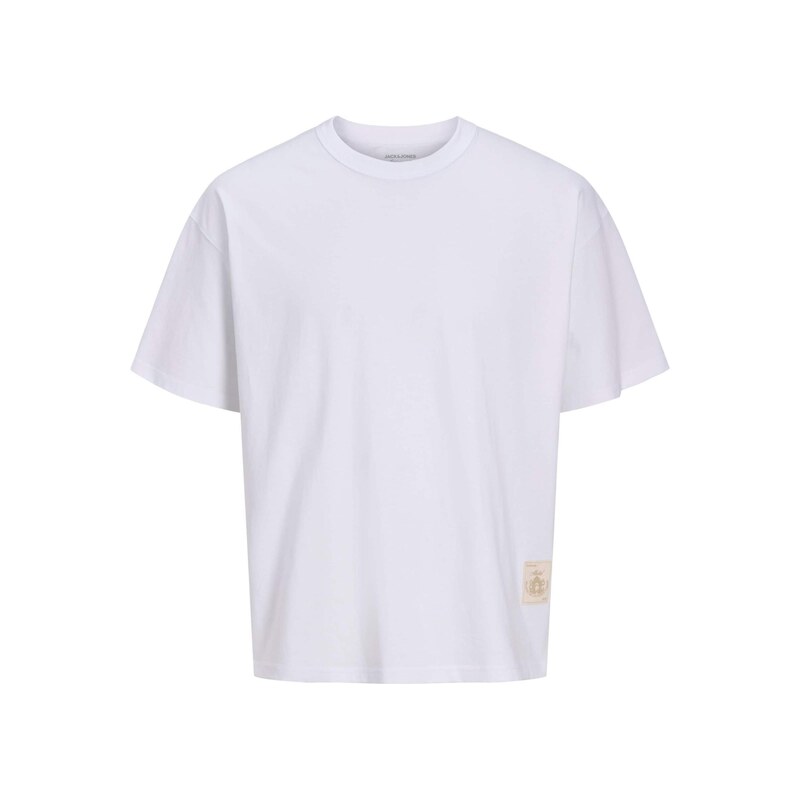 JACK & JONES Tričko JORChamberi béžová / černá