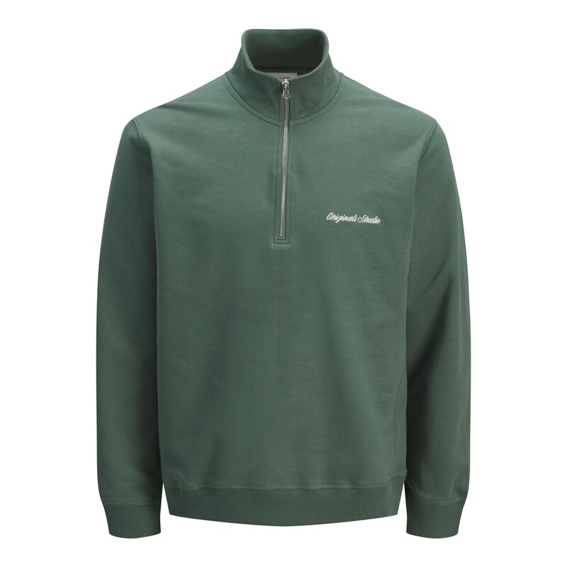 JACK & JONES Mikina JORNORREBRO tmavě zelená