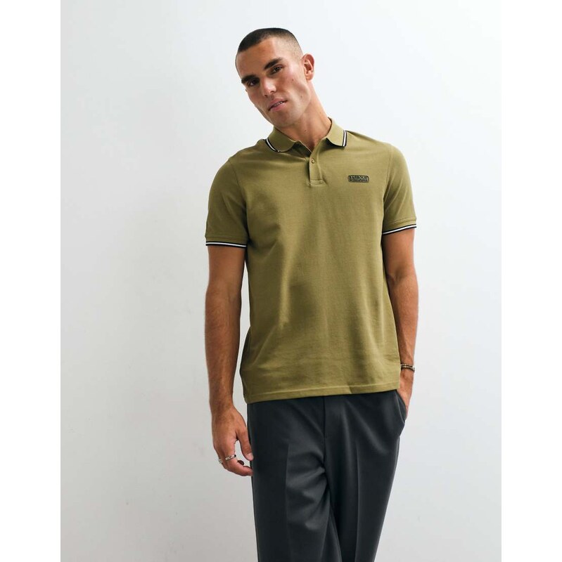 Barbour International Evan short sleeve tipped polo shirt in