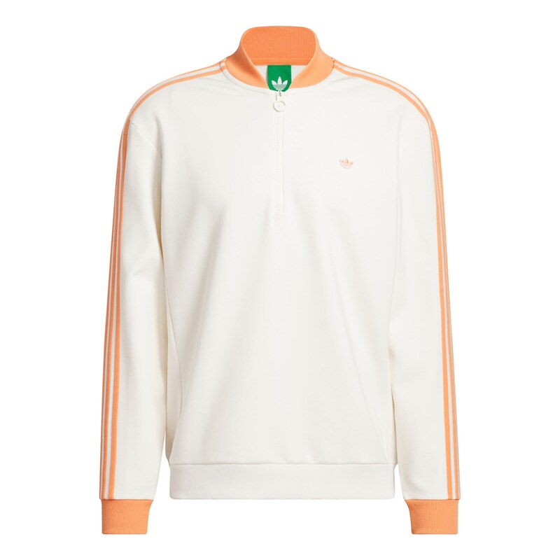 ADIDAS PERFORMANCE Sportovní mikina oranžová / bílá