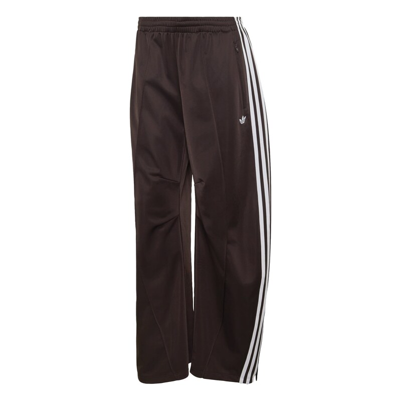 ADIDAS ORIGINALS Kalhoty Firebird tmavě hnědá / bílá