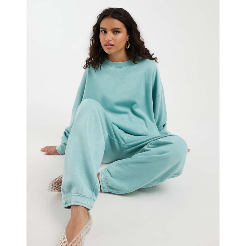 Free People slow it down pullover in blue
