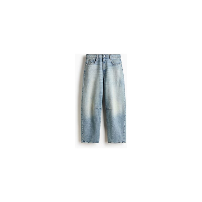 H&M - Baggy Barrel Jeans - Light Denim Blue