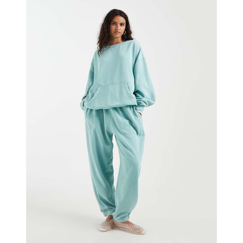 Free People slow it down jogger in blue