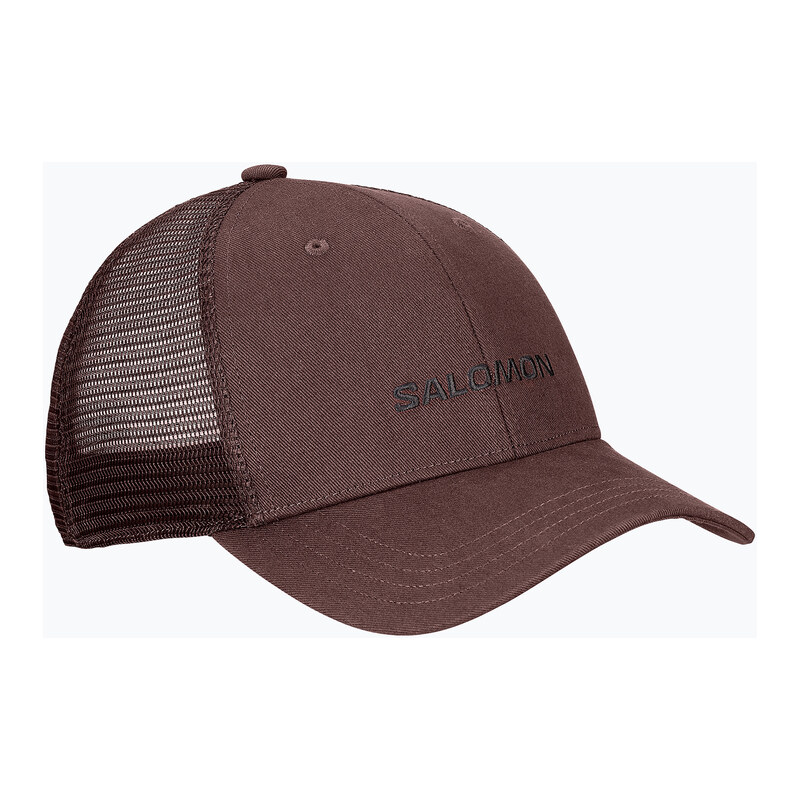 Kšiltovka Salomon Logo Trucker coffee bean