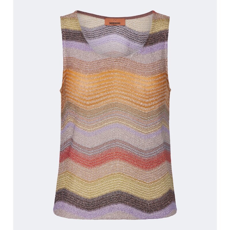 Missoni Wave lamé top