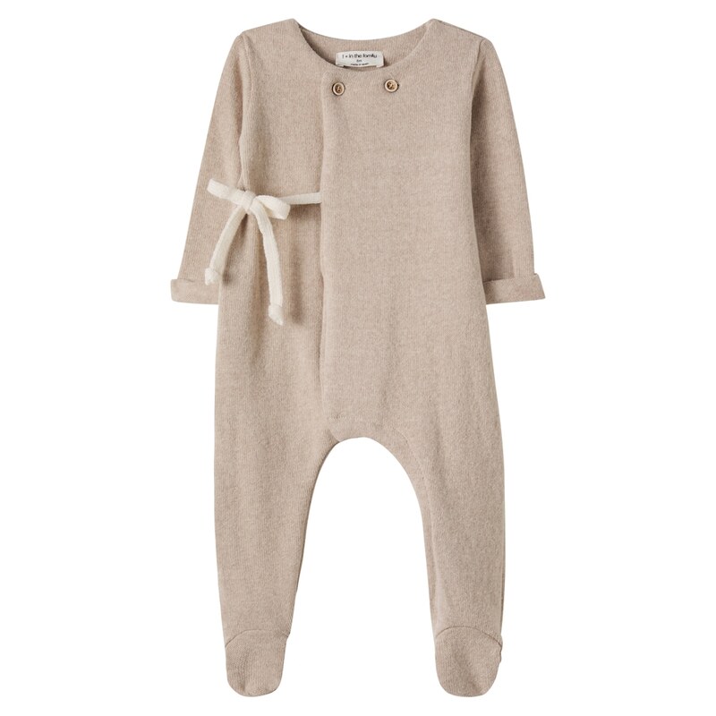 1 + in the Family Baby Havre bow-detail cotton-blend onesie