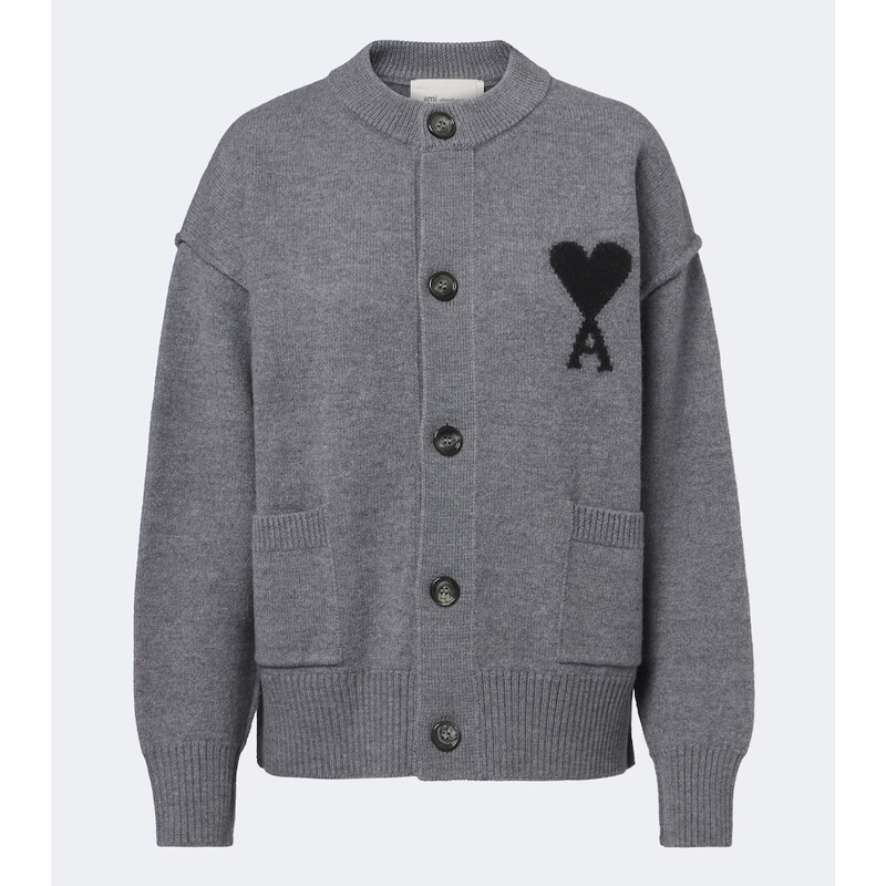 Ami Paris Ami de Coeur wool cardigan