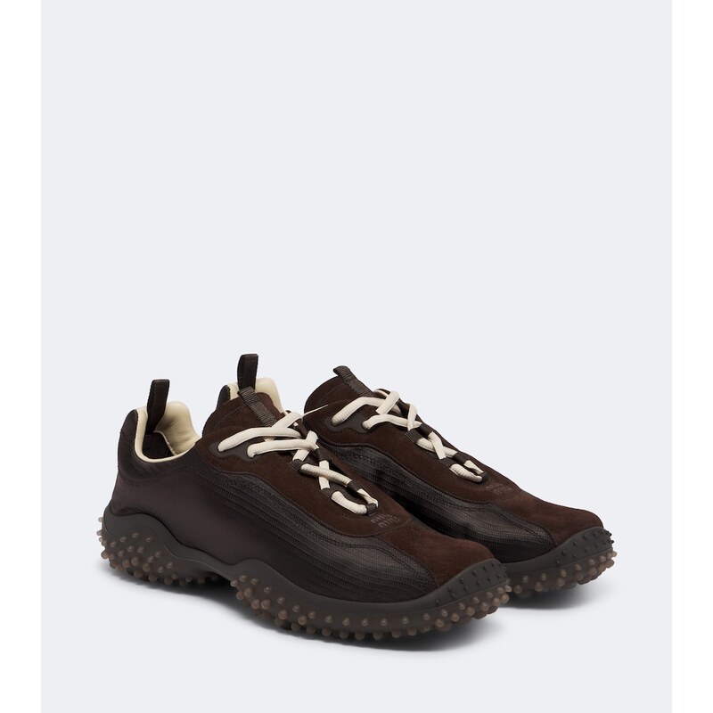 Miu Miu Bubble suede-trimmed sneakers