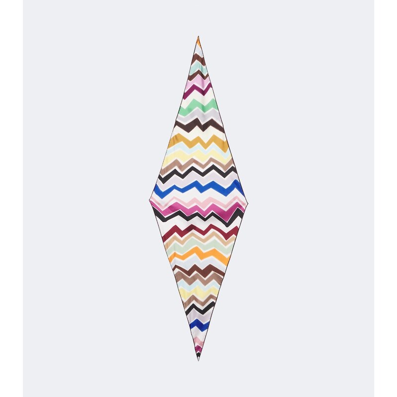 Missoni Zigzag silk twill scarf