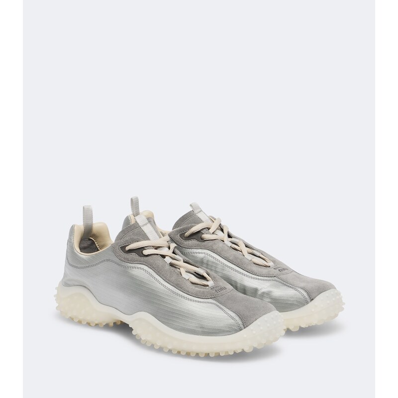 Miu Miu Bubble suede-trimmed sneakers