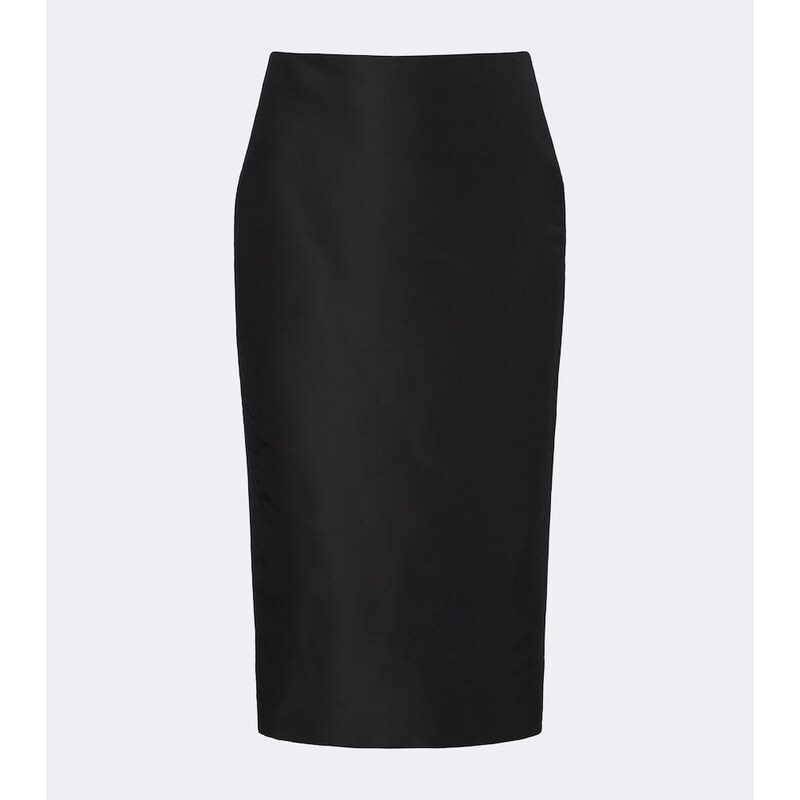 Gucci Silk faille pencil skirt
