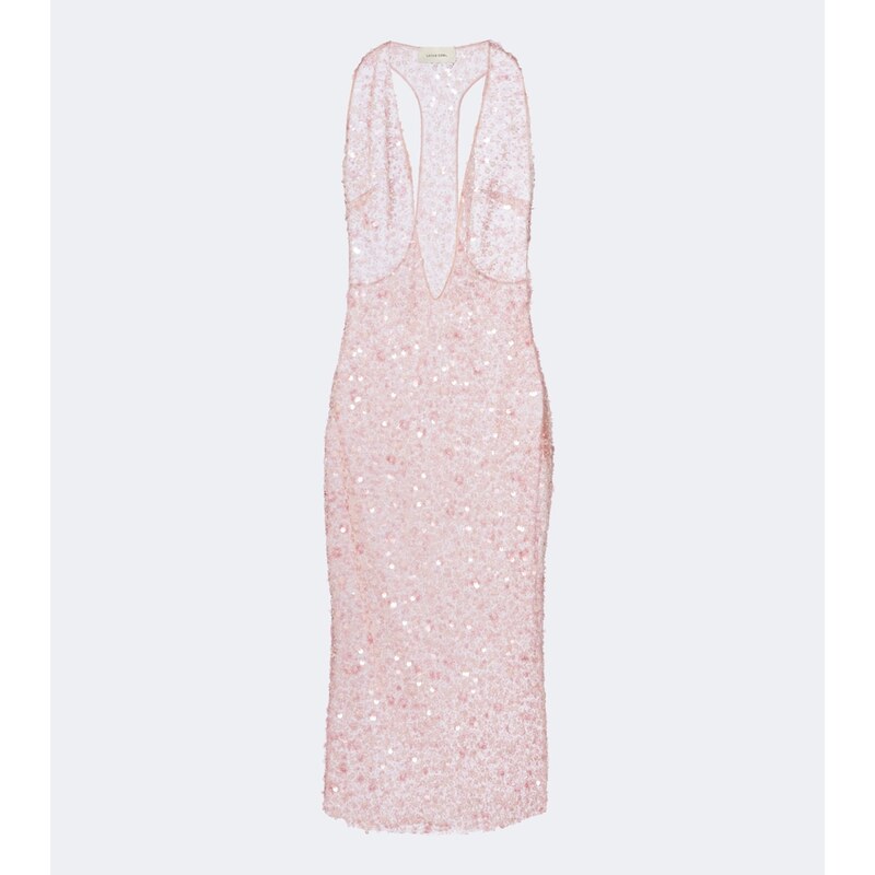The New Arrivals Ilkyaz Ozel Olympia sequined silk midi dress
