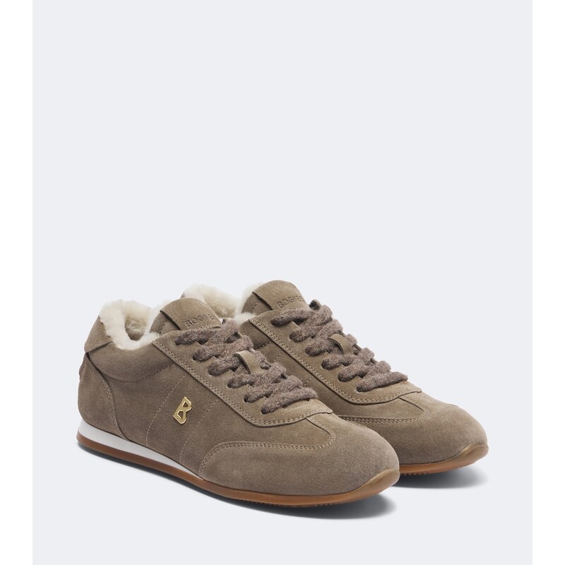Bogner Valencia shearling-lined suede sneakers