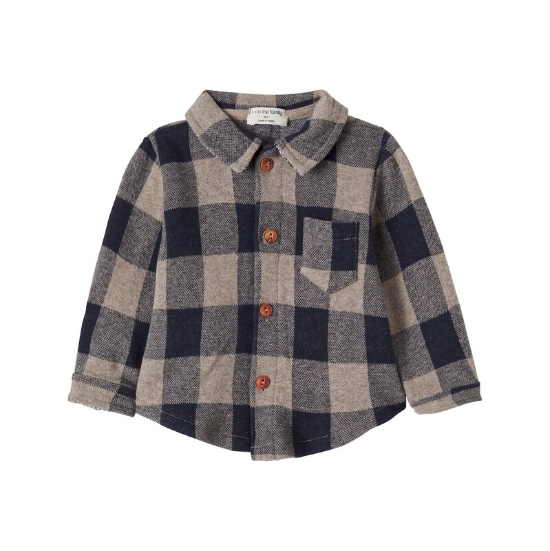 1 + in the Family Baby Modena checked flannel shirt