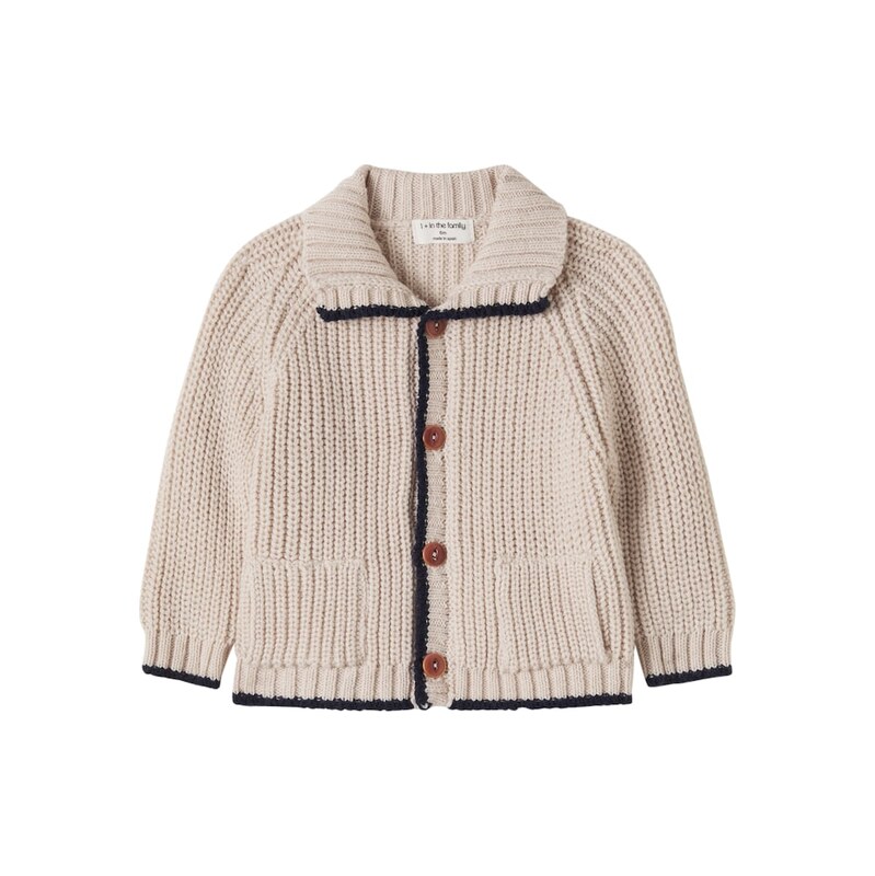 1 + in the Family Baby Brescia wool-blend cardigan