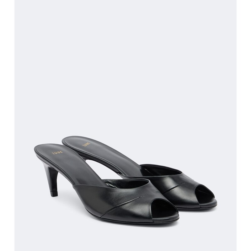 JUDE Cave leather mules