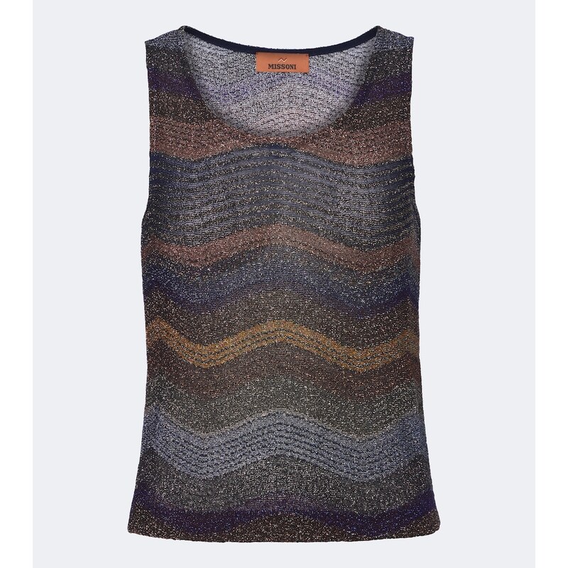 Missoni Wave lamé top