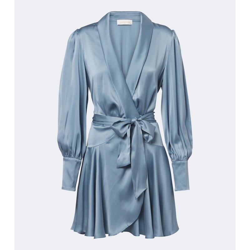 Zimmermann Silk satin wrap dress