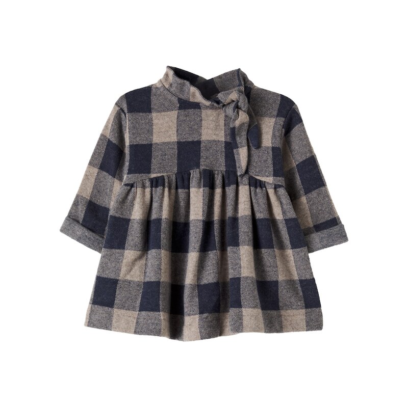 1 + in the Family Baby Perugia checked flannel dress