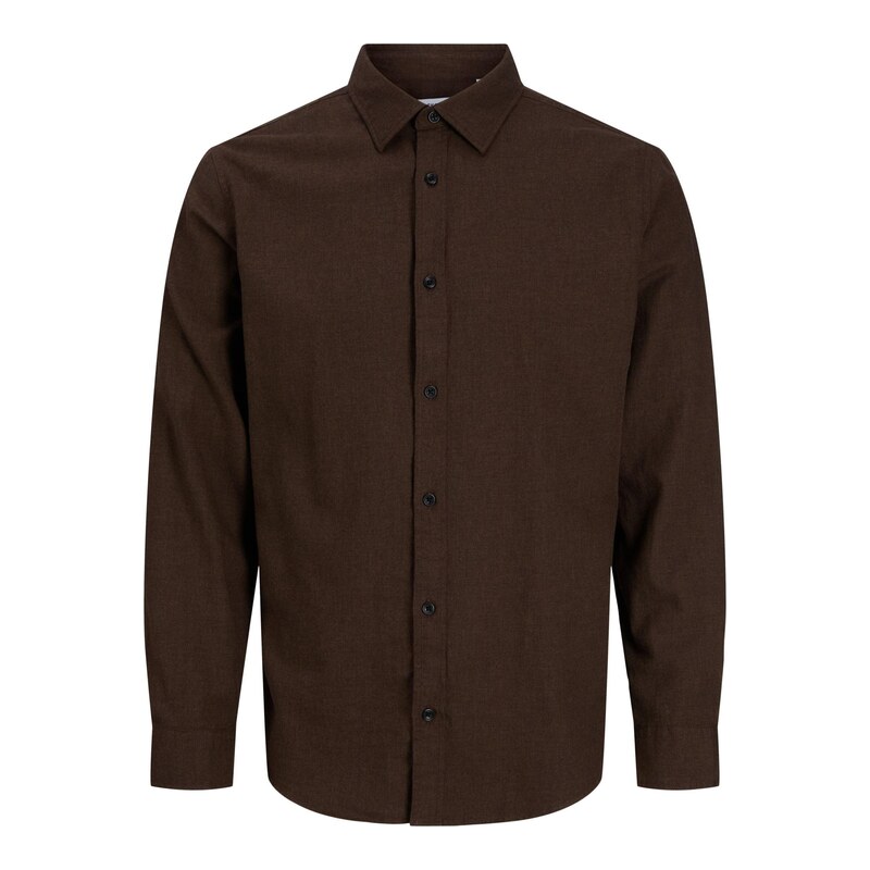 JACK & JONES Košile JJEFIELD čokoládová